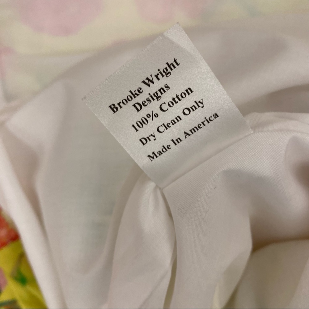 Brooke Wright Designs || Pleated Skirt with Sash Belt Bow Birds Floral Yellow 12 - Picture 10 of 10